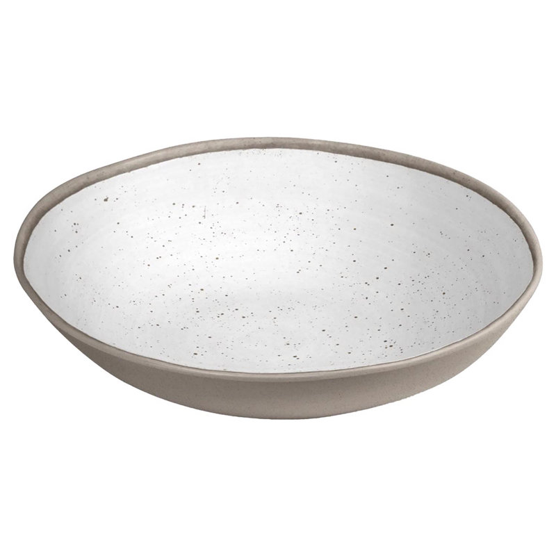 Bol de service en mélamine gris / blanc 1 pièce