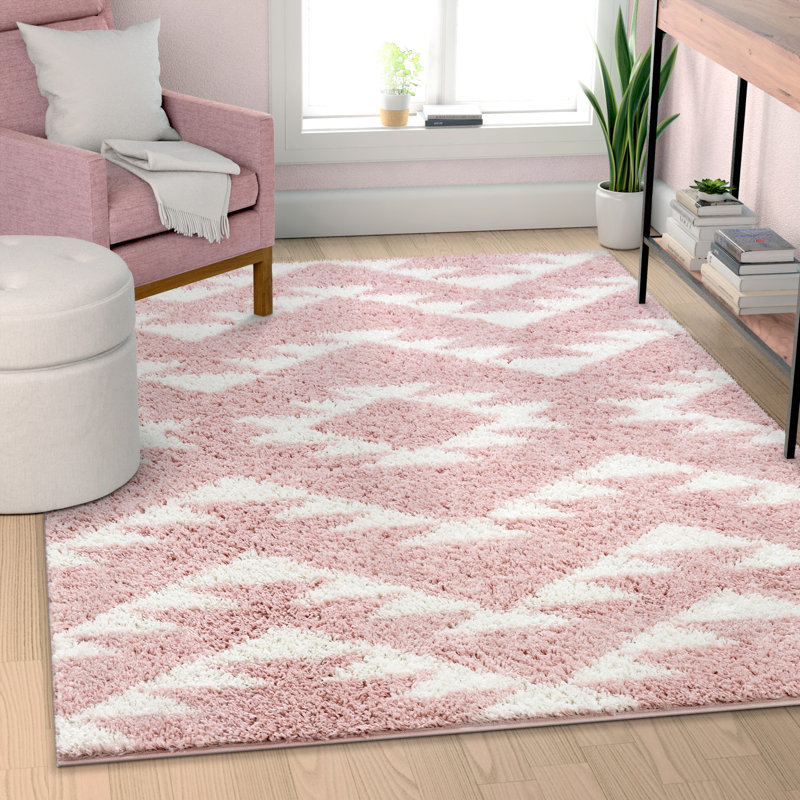 Madison Shag Moroccan Area Rug, Rectangle 120 x 160cm