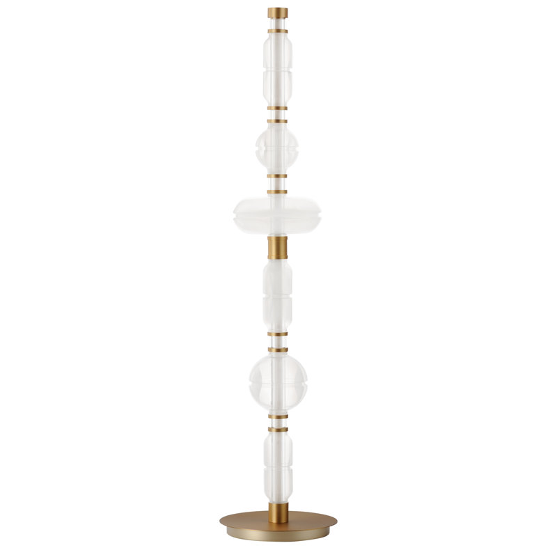 Gusto LED Floor Lamp, Gold, Fog