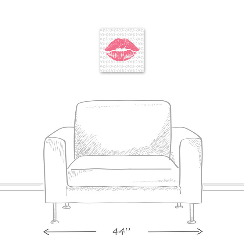 « baiser », reproduction d’impression sur toile tendue