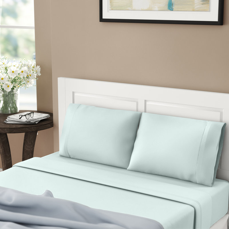 Ensemble de draps 4 pièces Smart Cool Aqua Coolmax, Grand, Aigue-marine