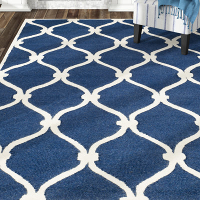 Willington Geometric Wool Hand Woven Area Rug