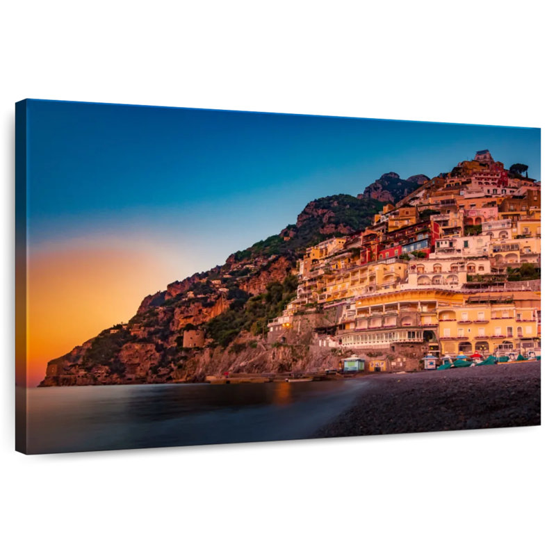 Coucher de soleil Gillard Positano, H 8 po x l 12 po