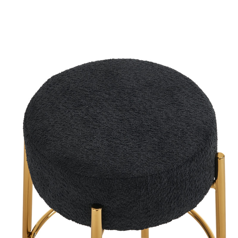 Tabouret de bar Kynlee, Noir, Tabouret de bar (siège d'une hauteur de 30 po), 2