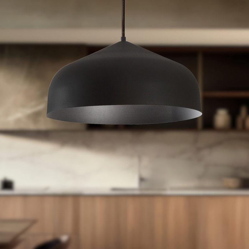 Helena 1 - Light Pendant, Black, Black/Gold, No Bulb Included