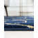 Glam Navy Blue Gold Area Rug