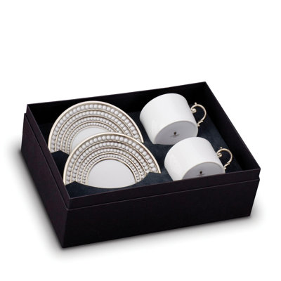 Perlee Platinum Teacup & Saucer