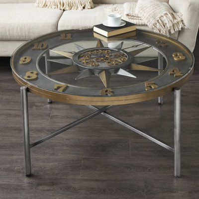 Table basse argentée Quinneshia