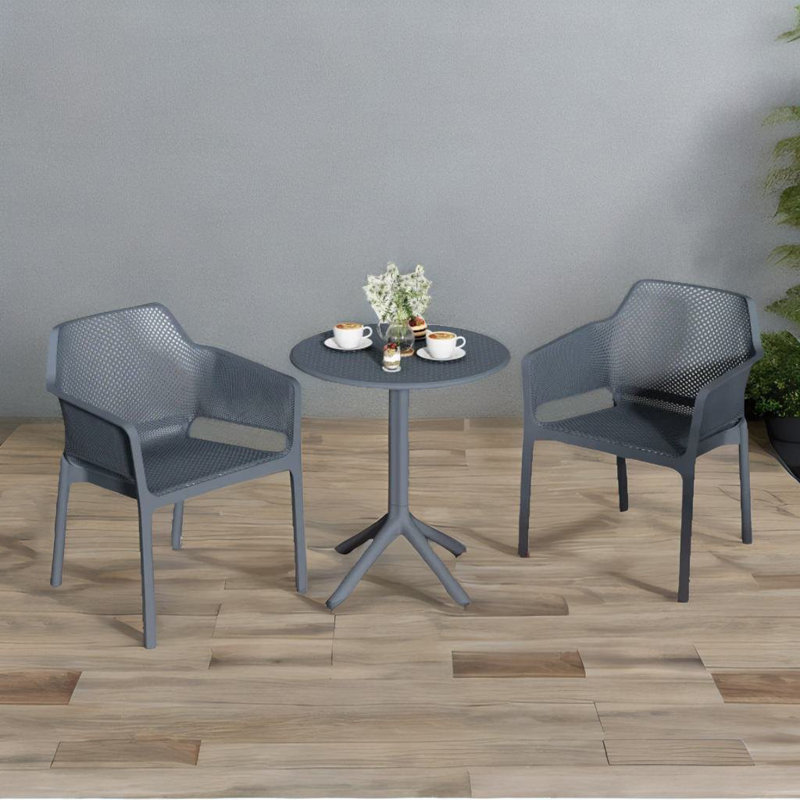 Ensemble de salle à manger 23,62 po x l 23,62 po Glendenning, Bleu