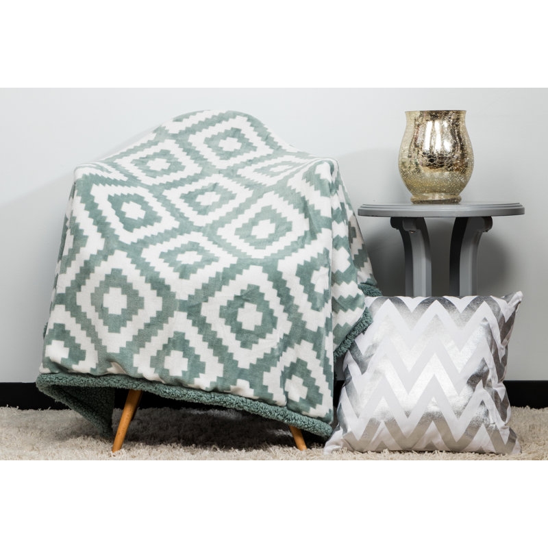 Bingen Hand Woven Throw Blanket, Grey Mist