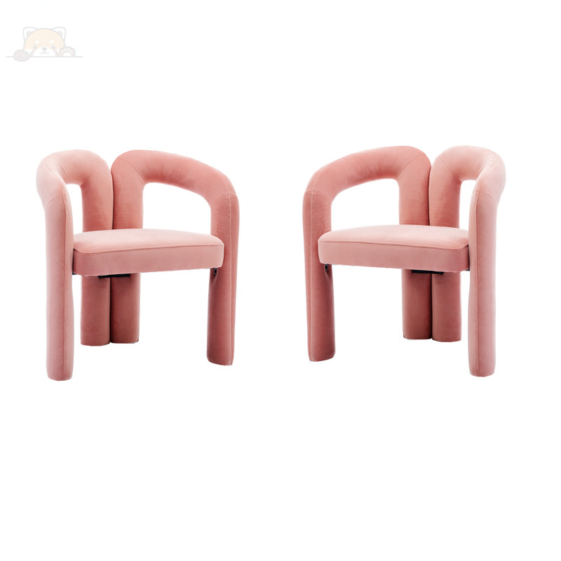 Cahuilla 25.2'' Wide Armchair, Pink Fabric