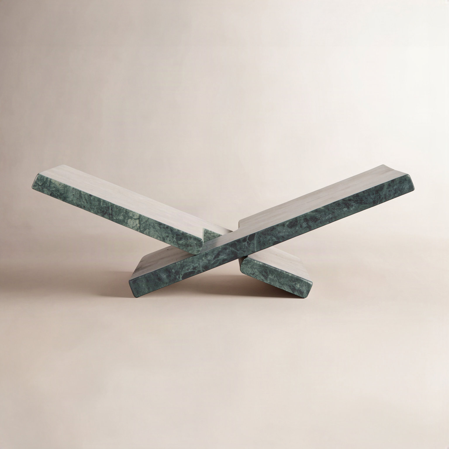Noya Marble Book Holder, Dark Green