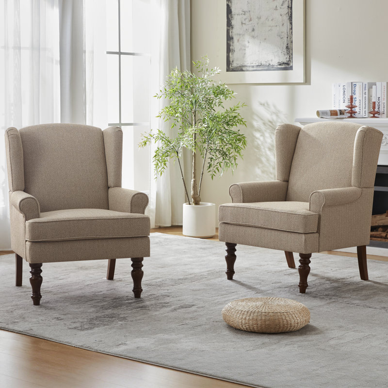 Upholstered Accent Chair, Brown