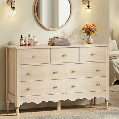 47inch 7 Drawer Wood Dresser