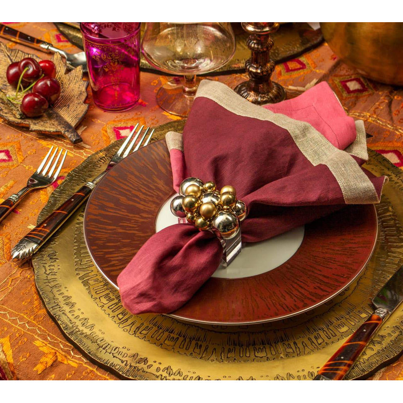 Bauble Napkin Ring, Gold/Silver