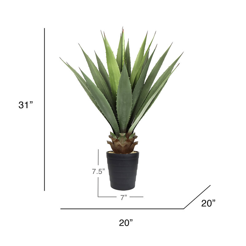 Agave artificielle en pot 31 po Coffman