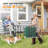 Green Aluminum Folding Beach Chair(Set Of 2)