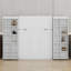 Lit escamotable mural Murphy avec portes de rangement-1840564392