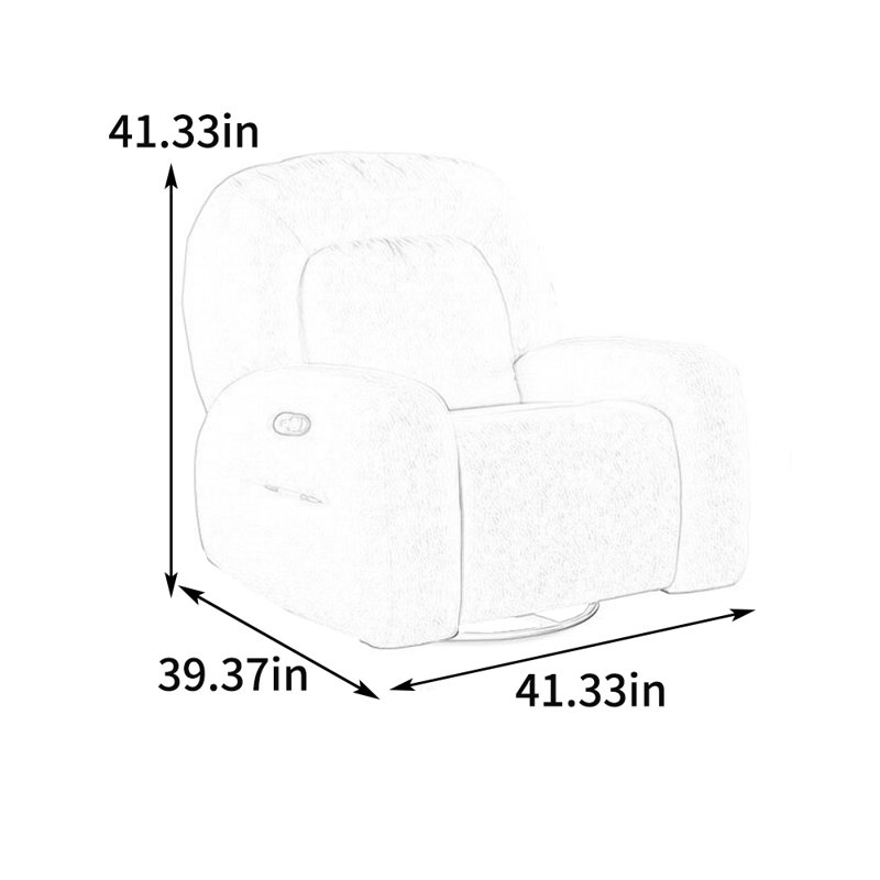 Fauteuil inclinable Taigan, Gris