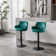 Adjustable Bar Stools with Backrest and Footrest, Set of 2
