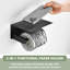 Stainless Steel Wall Mount Toilet Paper Holder with Shelf-113571715