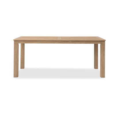 Table de salle à manger d'extérieur en bois d'eucalyptus massif