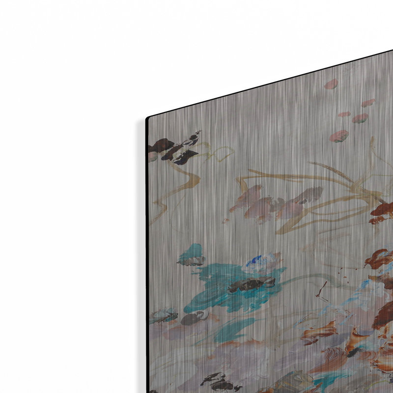  'Abstract Flower 3' by Design Fabrikken Metal Wall Art, 36" H x 24" W