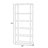 Elin Open Etagere Bookcase-88128848
