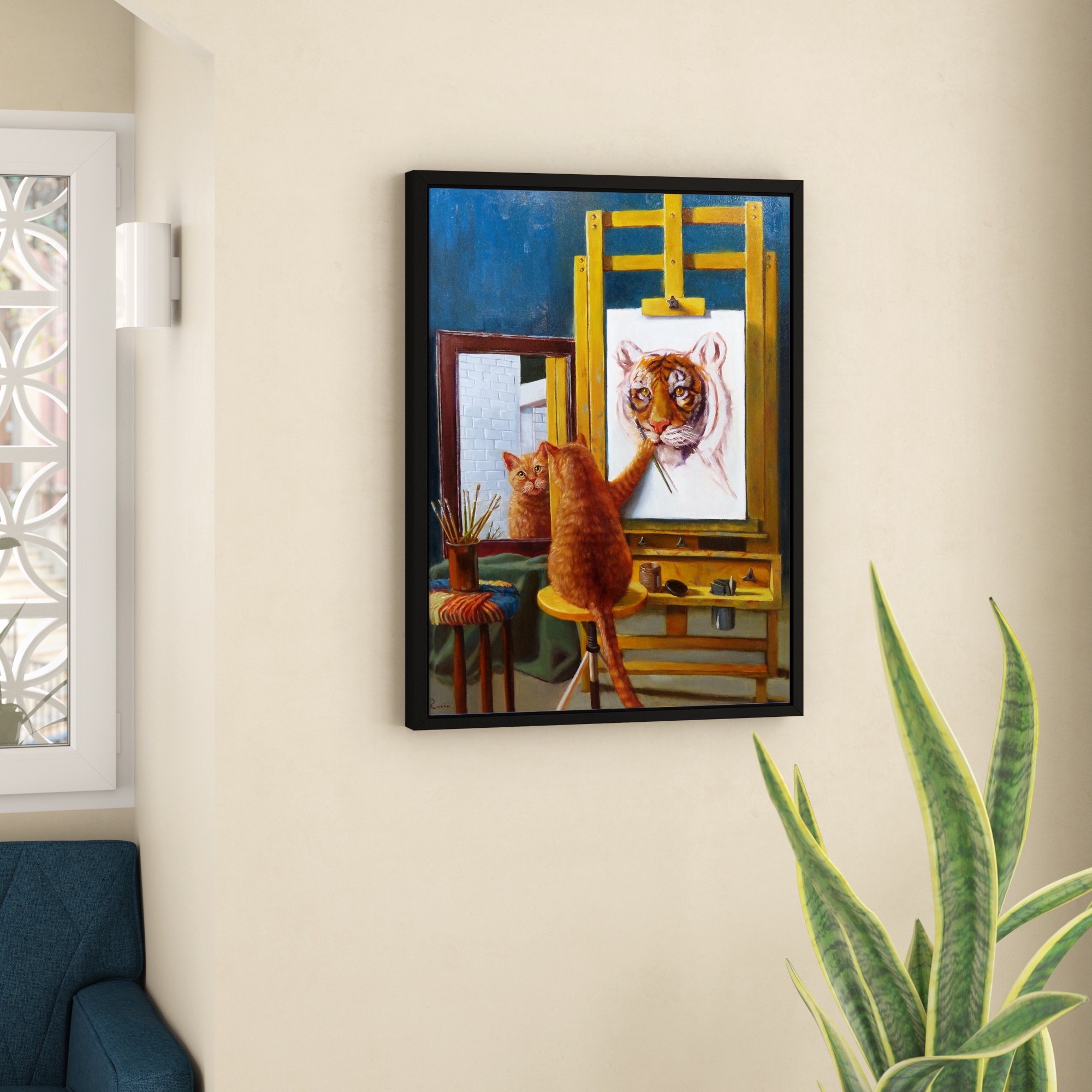 Trinx Poynor Norman Catwell On Canvas by Lucia Heffernan Print