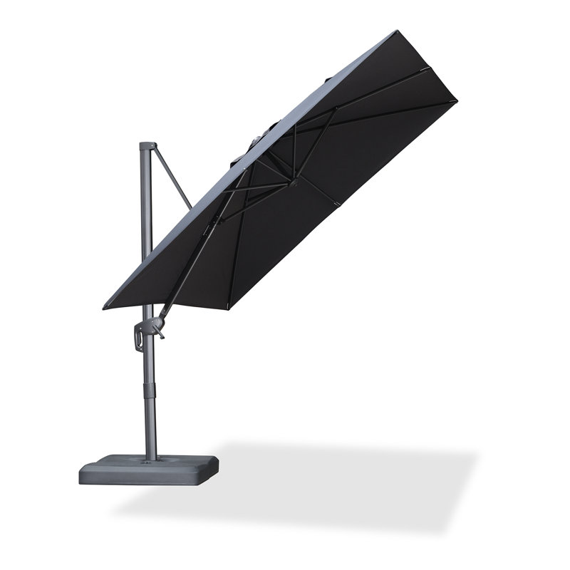274cm X 274cm Rectangular Cantilever Parasol, Dark Grey