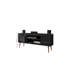 Bradley 63" Mid-Century Modern 4-Shelf TV Stand for TVs up to 60" in Black-856465376