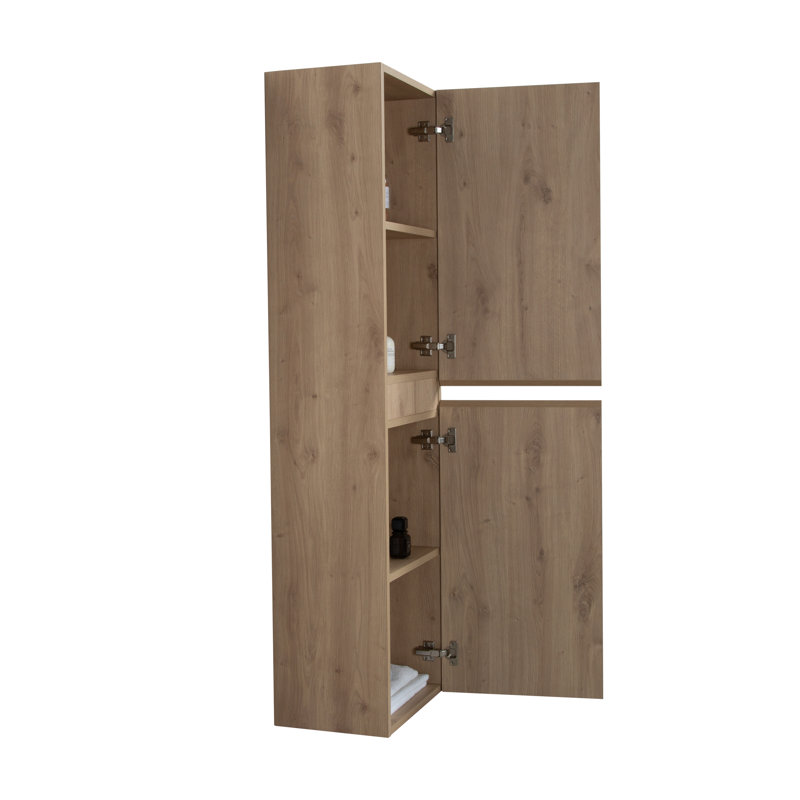  Armoire de salle de bain Angela, Blanc lustré