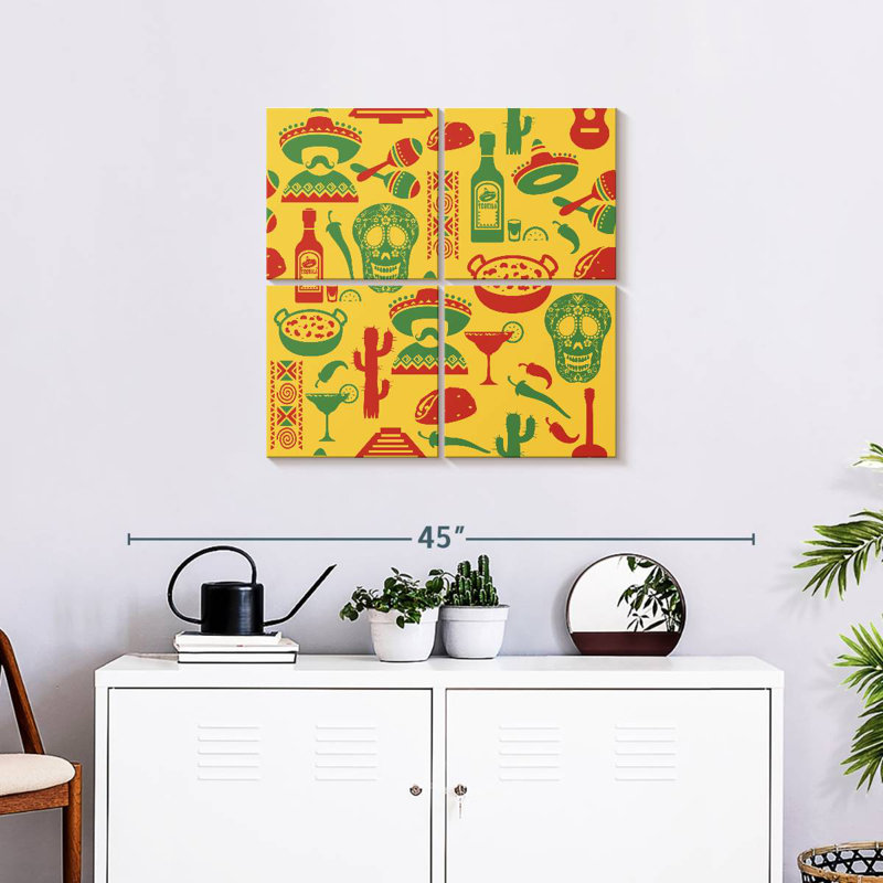 Kerner Mexican Icons, 26" H x 26" W