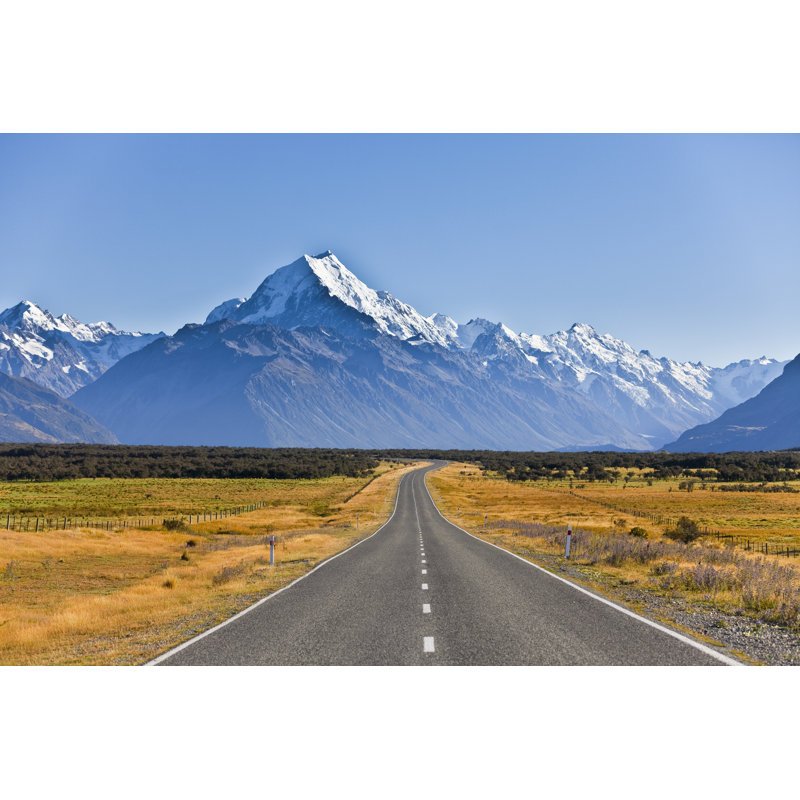 Mount Cook New Zealand - Wrapped Canvas Photograph, 30cm H x 46cm W 