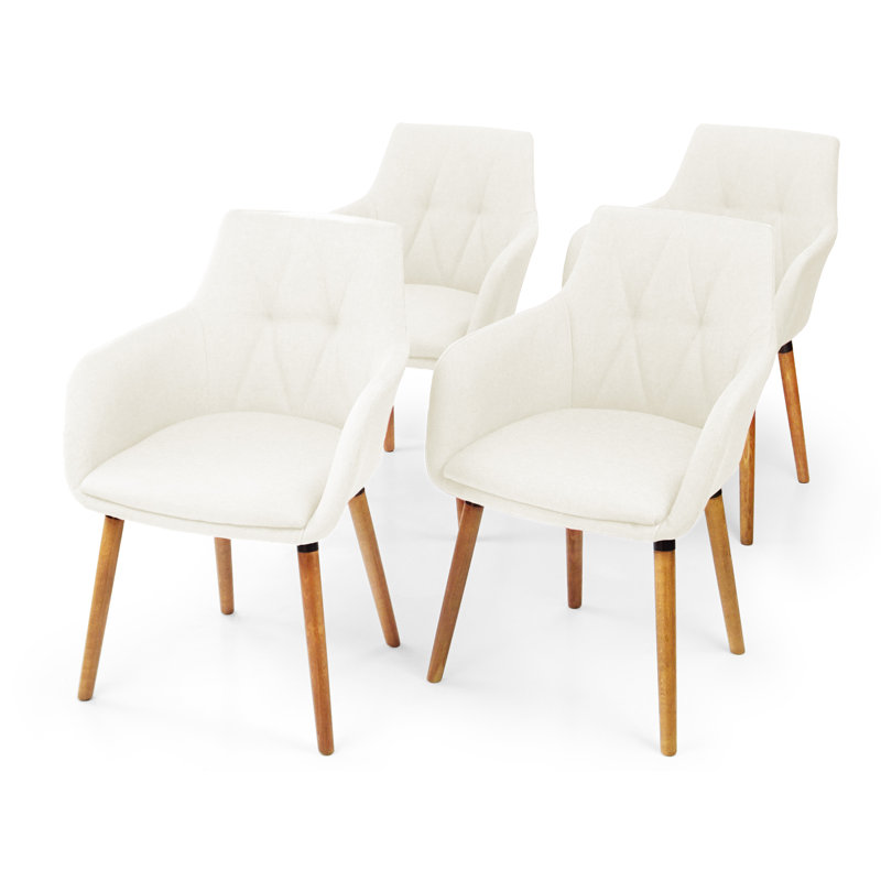 Chaise de salle à manger Caviness Chavers, Blanc