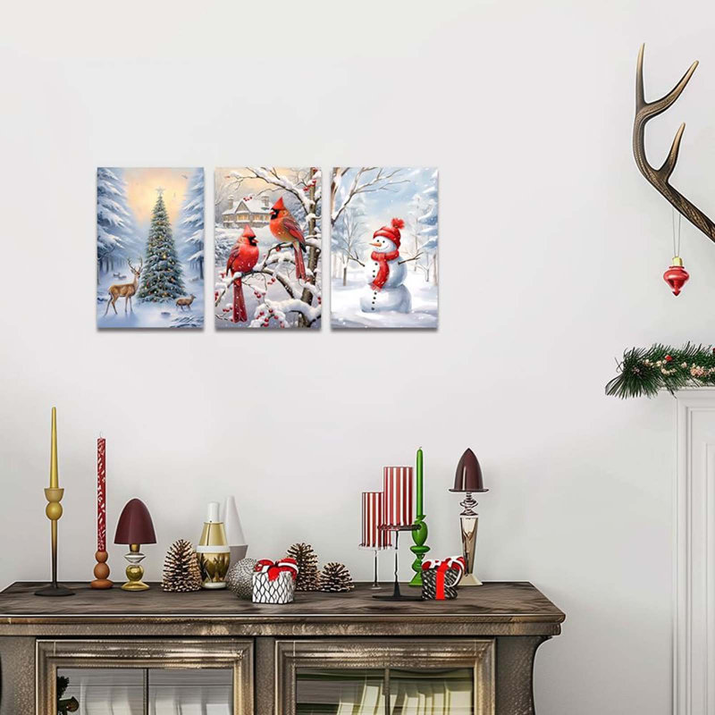 5.63 3 Piece Wrapped Canvas Print, 40 cm H x 90 cm W