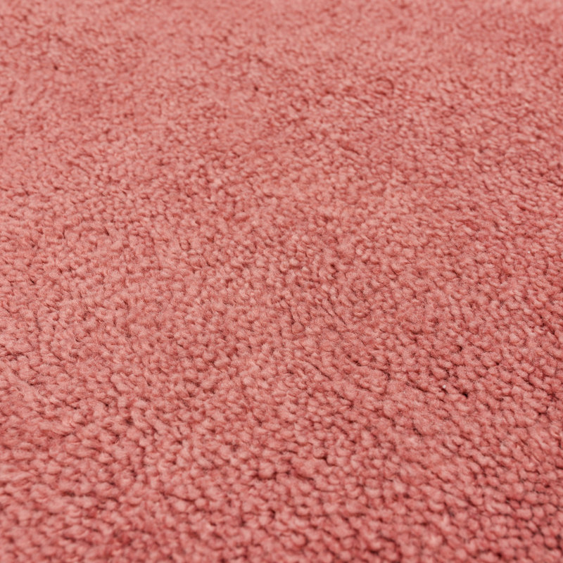 Castleberry U-shaped Polyester Non-Slip Solid Contour Mat, Terracotta