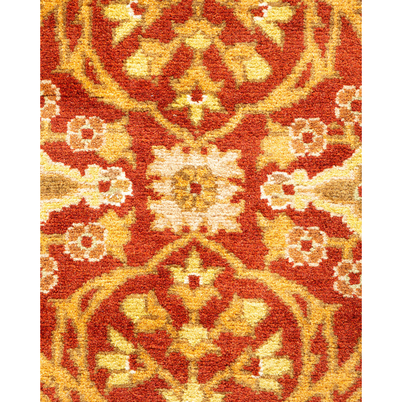Classic One-of-a-Kind 3'2" X 12'7" Hand Knotted Area Rug
