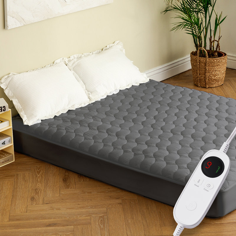Protège-matelas chauffant Aladino, Simple, gris