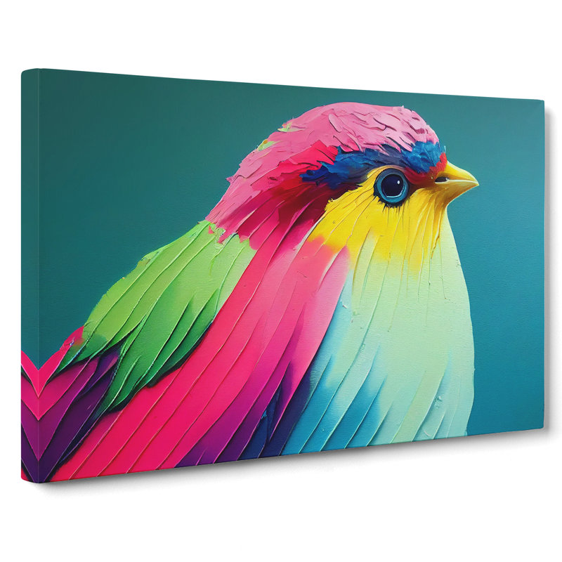 Colourful Bird Vol.3 - Wrapped Canvas, 35cm H x 50cm W x 3cm D