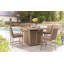 Eshanvi Square Propane Smokeless Fire Pit Table with Hidden Fuel Tank