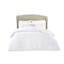Lit en microfibre 5 pièces - très grand, blanc, design Shabby Chic, édredon à volants,, literie lavable à la machine, microfibre blanche et accents lavables