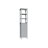 RiverRidge Madison Single Door Tall Bathroom Cabinet Storage Organizer with an Open and Adjustable Interior Shelves - White-1041524588