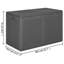 Rosalind Wheeler Cutaio 80.5cm W 180L Water Resistant Polypropylene Deck Box in Grey