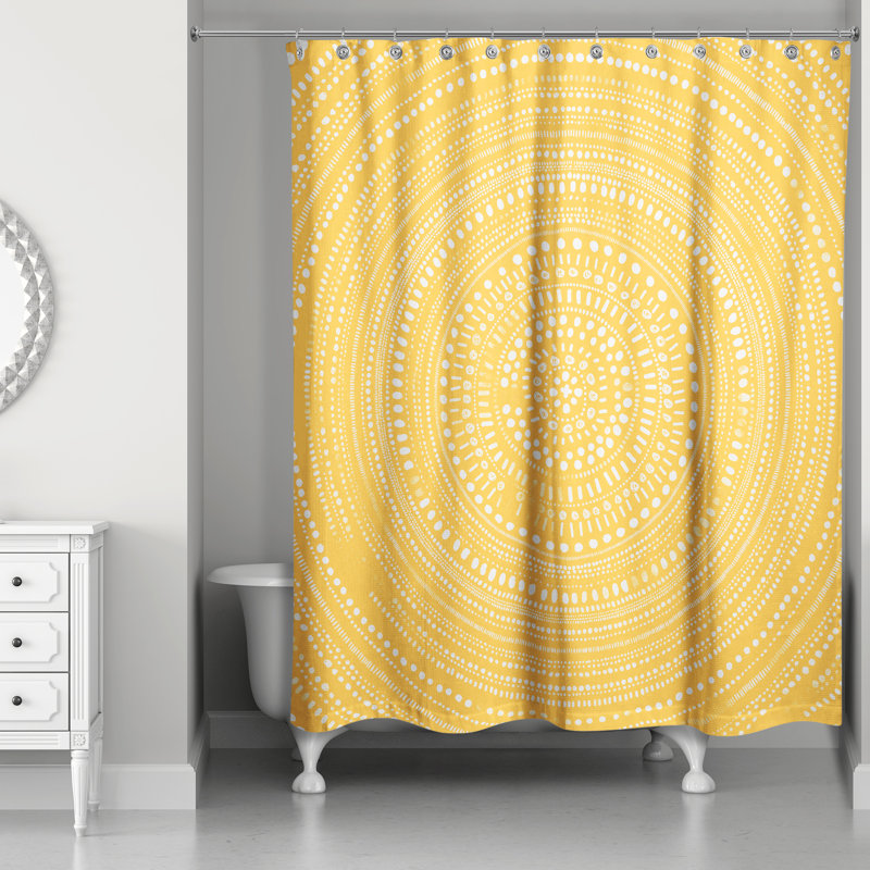 Rideau de douche Malmesbury, Jaune
