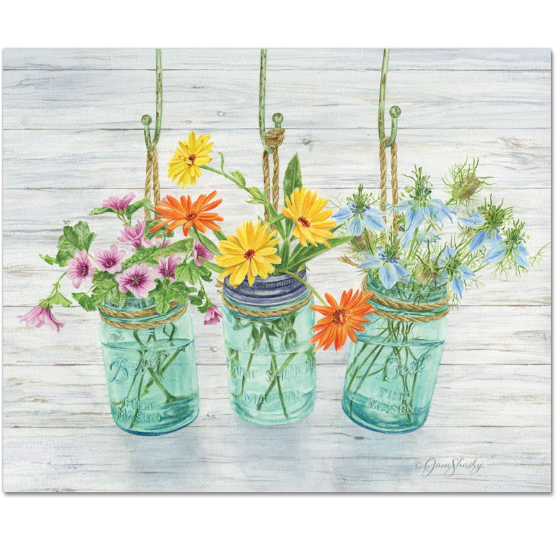Tempered Glass Rectangular Cutting Board with Colorful Floral Design