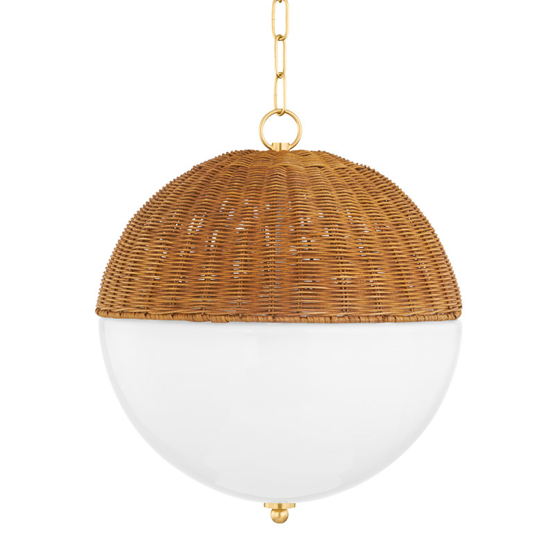  Petit luminaire suspendu Summer 1 lumière, H 22 po x l 16 po x P 16 po