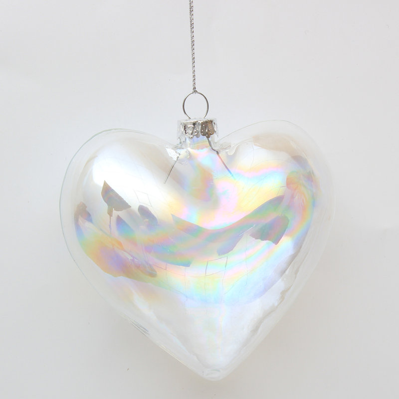 10cm Geometric Glass Bauble