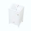 Meuble-lavabo avec lavabo, armoire de salle de bain avec porte à fermeture douce, support de rangement et tiroir-215908127