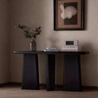 Wabi-Sabi Style Solid Wood Console Table